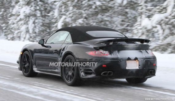 保时捷911 Turbo敞篷版谍照