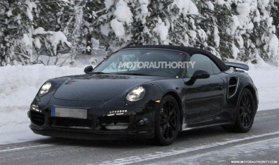 保时捷911 Turbo敞篷版谍照