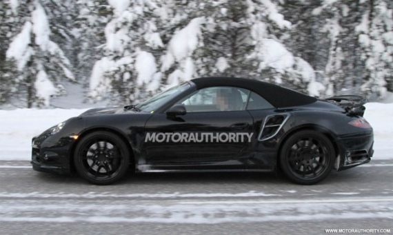 保时捷911 Turbo敞篷版谍照