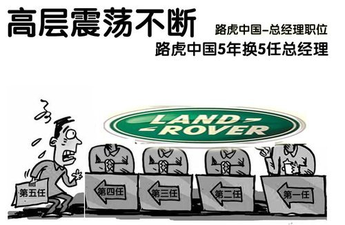 路虎中国5年换5任总经理 震荡还将持续