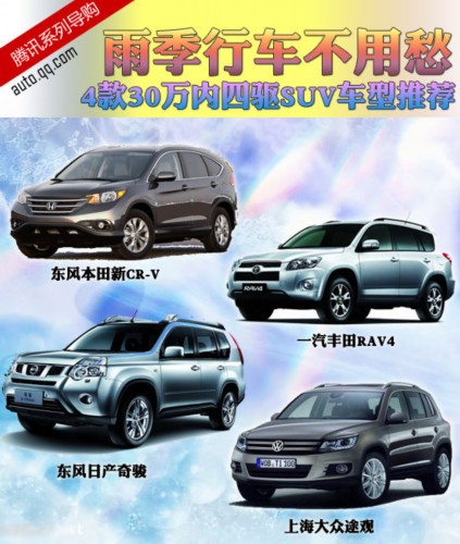 雨季行车不用愁 4款30万内四驱SUV车型一览